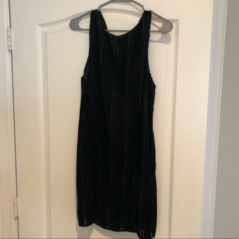 ASTR the Label black velvet, sparkle dress. Size M